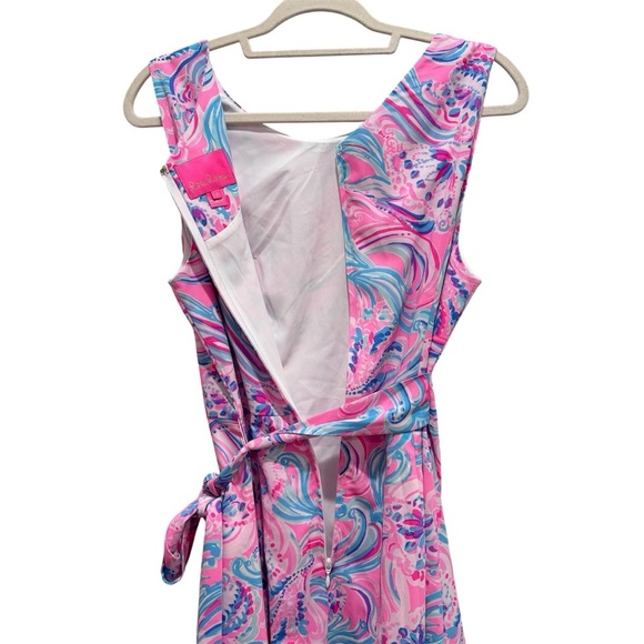 Lilly Pulitzer Joselyn Faux Wrap Dress Prosecco Pink Don’t Be Jelly Resort Sz 12 - Picture 7 of 15